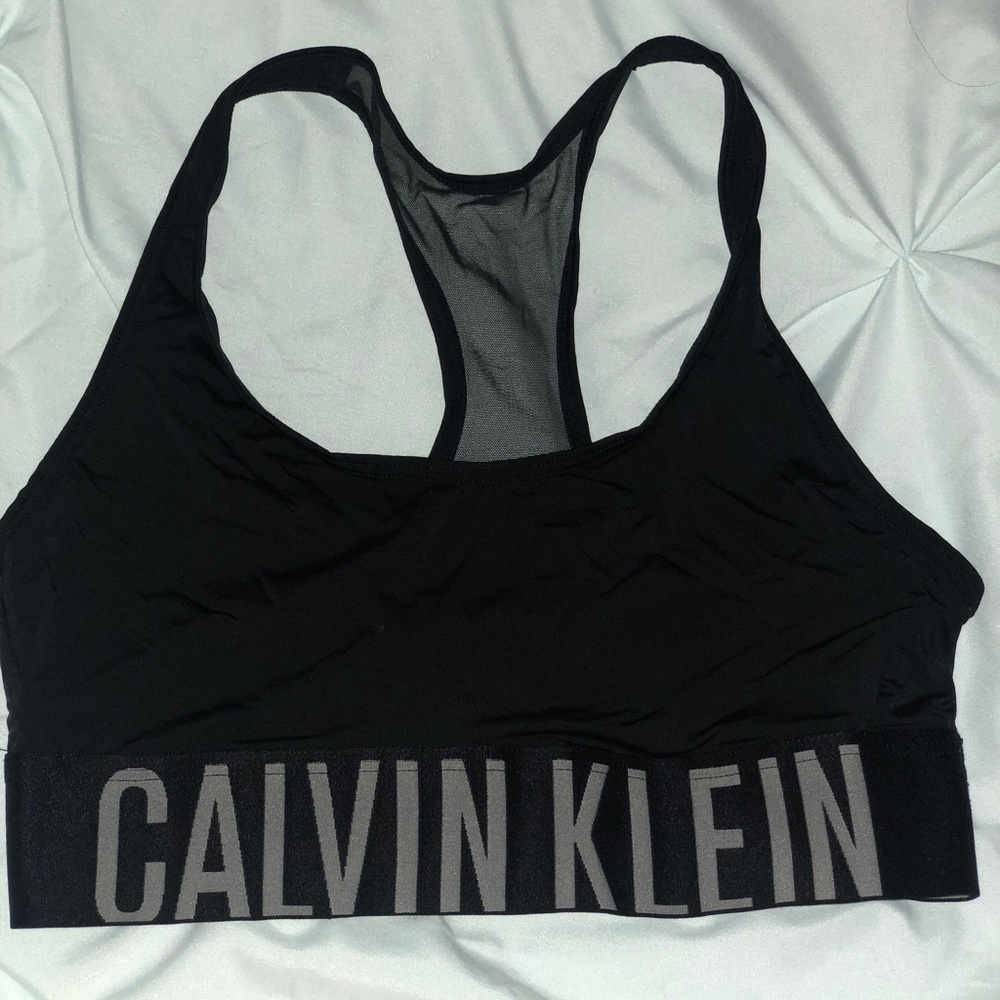 Calvin Klein Black Lounge Sports Bra